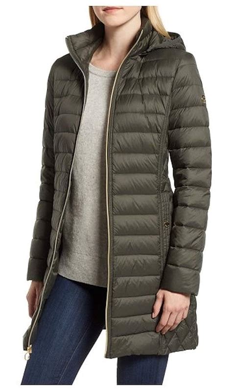 michael kors jacket olive|michael kors ladies jackets.